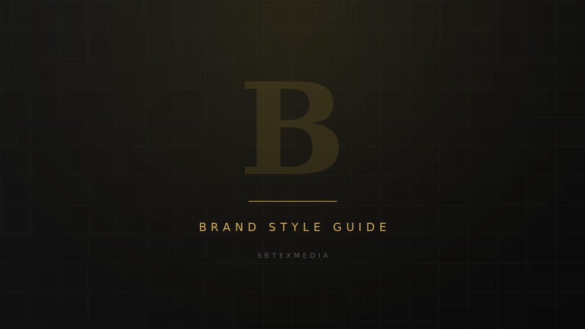 Brand style guide pages showing logo variants, colour palette and typography rules